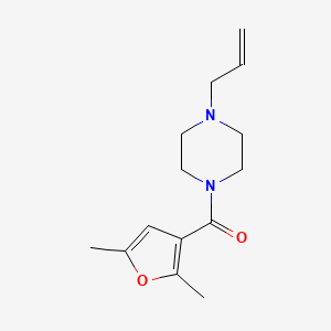 molecular formula C14H20N2O2 B5303856 1-allyl-4-(2,5-dimethyl-3-furoyl)piperazine 