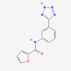 molecular formula C12H9N5O2 B5303887 N-[3-(1H-tetrazol-5-yl)phenyl]-2-furamide 