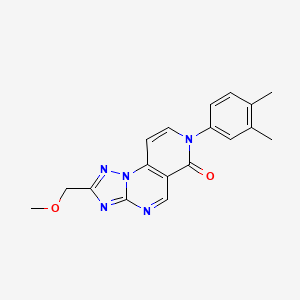 molecular formula C18H17N5O2 B5303938 7-(3,4-dimethylphenyl)-2-(methoxymethyl)pyrido[3,4-e][1,2,4]triazolo[1,5-a]pyrimidin-6(7H)-one 