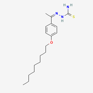 molecular formula C18H29N3OS B5303996 1-[4-(nonyloxy)phenyl]-1-ethanone thiosemicarbazone 