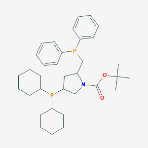 B053040 Tert-butyl 4-dicyclohexylphosphanyl-2-(diphenylphosphanylmethyl)pyrrolidine-1-carboxylate CAS No. 114751-47-2