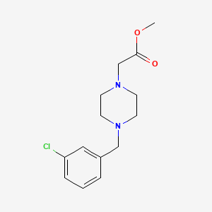 methyl [4-(3-chlorobenzyl)-1-piperazinyl]acetate