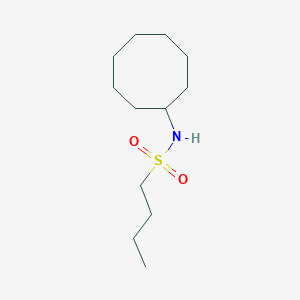 molecular formula C12H25NO2S B5304027 N-cyclooctyl-1-butanesulfonamide 