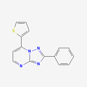molecular formula C15H10N4S B5304035 2-phenyl-7-(2-thienyl)[1,2,4]triazolo[1,5-a]pyrimidine 