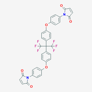 B053041 1-[4-[4-[2-[4-[4-(2,5-Dioxopyrrol-1-yl)phenoxy]phenyl]-1,1,1,3,3,3-hexafluoropropan-2-yl]phenoxy]phenyl]pyrrole-2,5-dione CAS No. 118569-70-3