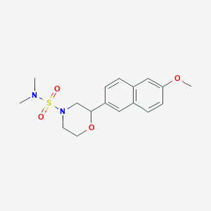 molecular formula C17H22N2O4S B5304126 2-(6-methoxy-2-naphthyl)-N,N-dimethylmorpholine-4-sulfonamide 
