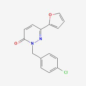 molecular formula C15H11ClN2O2 B5304181 2-(4-chlorobenzyl)-6-(2-furyl)-3(2H)-pyridazinone 