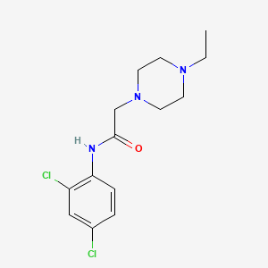molecular formula C14H19Cl2N3O B5304206 N-(2,4-dichlorophenyl)-2-(4-ethyl-1-piperazinyl)acetamide 