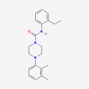 molecular formula C21H27N3O B5304219 4-(2,3-dimethylphenyl)-N-(2-ethylphenyl)-1-piperazinecarboxamide 