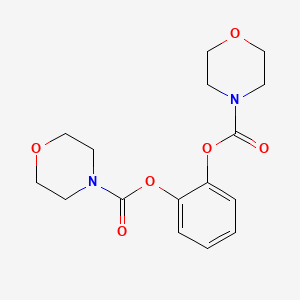 molecular formula C16H20N2O6 B5304231 1,2-phenylene di(4-morpholinecarboxylate) CAS No. 510734-16-4