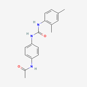 molecular formula C17H19N3O2 B5304254 N-[4-({[(2,4-dimethylphenyl)amino]carbonyl}amino)phenyl]acetamide 