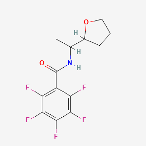 molecular formula C13H12F5NO2 B5304274 2,3,4,5,6-pentafluoro-N-[1-(tetrahydro-2-furanyl)ethyl]benzamide 