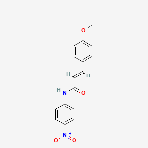 molecular formula C17H16N2O4 B5304337 3-(4-ethoxyphenyl)-N-(4-nitrophenyl)acrylamide 