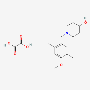 molecular formula C17H25NO6 B5304401 1-(4-methoxy-2,5-dimethylbenzyl)-4-piperidinol ethanedioate (salt) 