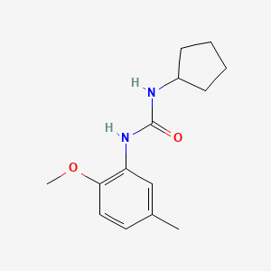 molecular formula C14H20N2O2 B5304459 N-cyclopentyl-N'-(2-methoxy-5-methylphenyl)urea 