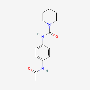 molecular formula C14H19N3O2 B5304495 N-[4-(acetylamino)phenyl]-1-piperidinecarboxamide 