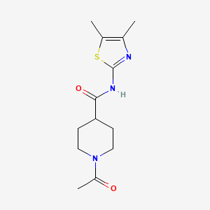 molecular formula C13H19N3O2S B5304508 1-acetyl-N-(4,5-dimethyl-1,3-thiazol-2-yl)-4-piperidinecarboxamide 