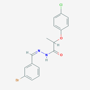 molecular formula C16H14BrClN2O2 B5304512 N'-(3-bromobenzylidene)-2-(4-chlorophenoxy)propanohydrazide 