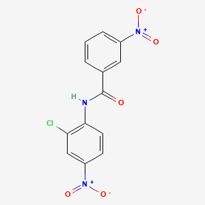 molecular formula C13H8ClN3O5 B5304543 N-(2-chloro-4-nitrophenyl)-3-nitrobenzamide 