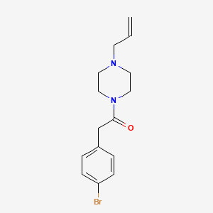 molecular formula C15H19BrN2O B5304550 1-allyl-4-[(4-bromophenyl)acetyl]piperazine 