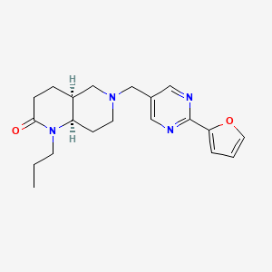 (4aS*,8aR*)-6-{[2-(2-furyl)pyrimidin-5-yl]methyl}-1-propyloctahydro-1,6-naphthyridin-2(1H)-one