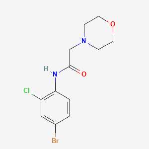 molecular formula C12H14BrClN2O2 B5304609 N-(4-bromo-2-chlorophenyl)-2-(4-morpholinyl)acetamide 