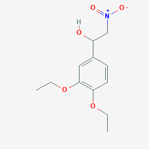 molecular formula C12H17NO5 B5304616 1-(3,4-diethoxyphenyl)-2-nitroethanol 