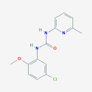 molecular formula C14H14ClN3O2 B5304677 N-(5-chloro-2-methoxyphenyl)-N'-(6-methyl-2-pyridinyl)urea 