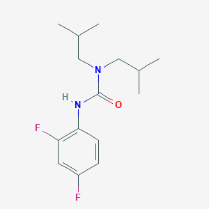 molecular formula C15H22F2N2O B5304711 N'-(2,4-difluorophenyl)-N,N-diisobutylurea 