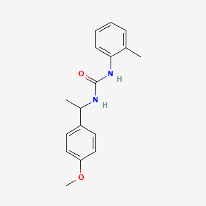 molecular formula C17H20N2O2 B5304713 N-[1-(4-methoxyphenyl)ethyl]-N'-(2-methylphenyl)urea 