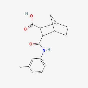 molecular formula C16H19NO3 B5304785 3-{[(3-methylphenyl)amino]carbonyl}bicyclo[2.2.1]heptane-2-carboxylic acid 