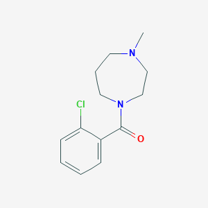 molecular formula C13H17ClN2O B5305095 1-(2-chlorobenzoyl)-4-methyl-1,4-diazepane 