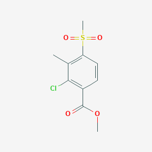 B053052 Methyl 2-chloro-3-methyl-4-methylsulfonylbenzoate CAS No. 120100-04-1