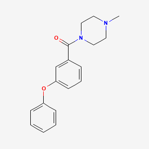 molecular formula C18H20N2O2 B5305421 1-methyl-4-(3-phenoxybenzoyl)piperazine 