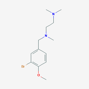 molecular formula C13H21BrN2O B5305441 (3-bromo-4-methoxybenzyl)[2-(dimethylamino)ethyl]methylamine 