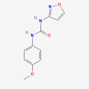 molecular formula C11H11N3O3 B5305520 N-3-isoxazolyl-N'-(4-methoxyphenyl)urea 