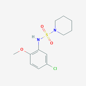 molecular formula C12H17ClN2O3S B5305592 N-(5-chloro-2-methoxyphenyl)-1-piperidinesulfonamide 