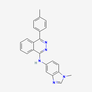 molecular formula C23H19N5 B5305642 N-(1-methyl-1H-benzimidazol-5-yl)-4-(4-methylphenyl)-1-phthalazinamine 