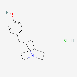 molecular formula C14H20ClNO B5305657 4-(1-azabicyclo[2.2.2]oct-2-ylmethyl)phenol hydrochloride 