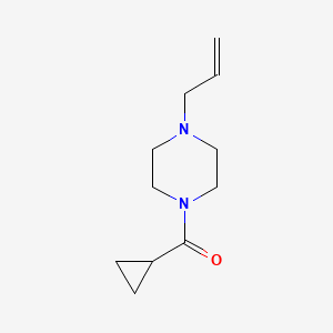 molecular formula C11H18N2O B5305668 1-allyl-4-(cyclopropylcarbonyl)piperazine 