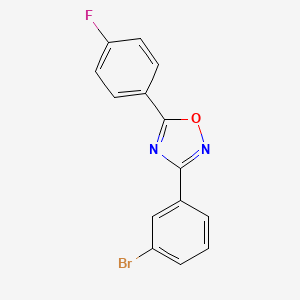 molecular formula C14H8BrFN2O B5305724 3-(3-bromophenyl)-5-(4-fluorophenyl)-1,2,4-oxadiazole CAS No. 914212-32-1