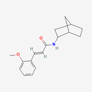 molecular formula C17H21NO2 B5305730 N-bicyclo[2.2.1]hept-2-yl-3-(2-methoxyphenyl)acrylamide 