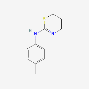 molecular formula C11H14N2S B5305736 N-(4-methylphenyl)-5,6-dihydro-4H-1,3-thiazin-2-amine 