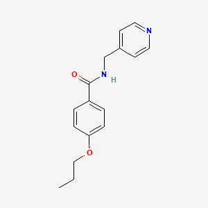molecular formula C16H18N2O2 B5305841 4-propoxy-N-(4-pyridinylmethyl)benzamide 