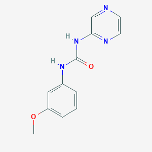 molecular formula C12H12N4O2 B5305928 N-(3-methoxyphenyl)-N'-2-pyrazinylurea 