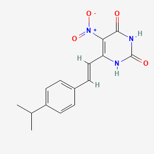 6-[2-(4-isopropylphenyl)vinyl]-5-nitro-2,4-pyrimidinediol