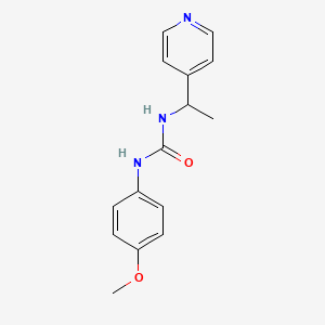 N-(4-methoxyphenyl)-N'-[1-(4-pyridinyl)ethyl]urea