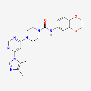 N-(2,3-dihydro-1,4-benzodioxin-6-yl)-4-[6-(4,5-dimethyl-1H-imidazol-1-yl)-4-pyrimidinyl]-1-piperazinecarboxamide