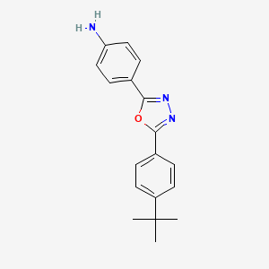 4-[5-(4-tert-butylphenyl)-1,3,4-oxadiazol-2-yl]aniline