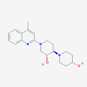 (3'R*,4'R*)-1'-(4-methyl-2-quinolinyl)-1,4'-bipiperidine-3',4-diol